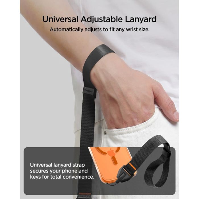 Spigen - Spigen Mobilrem Wrist Adjustable Lanyard - Svart