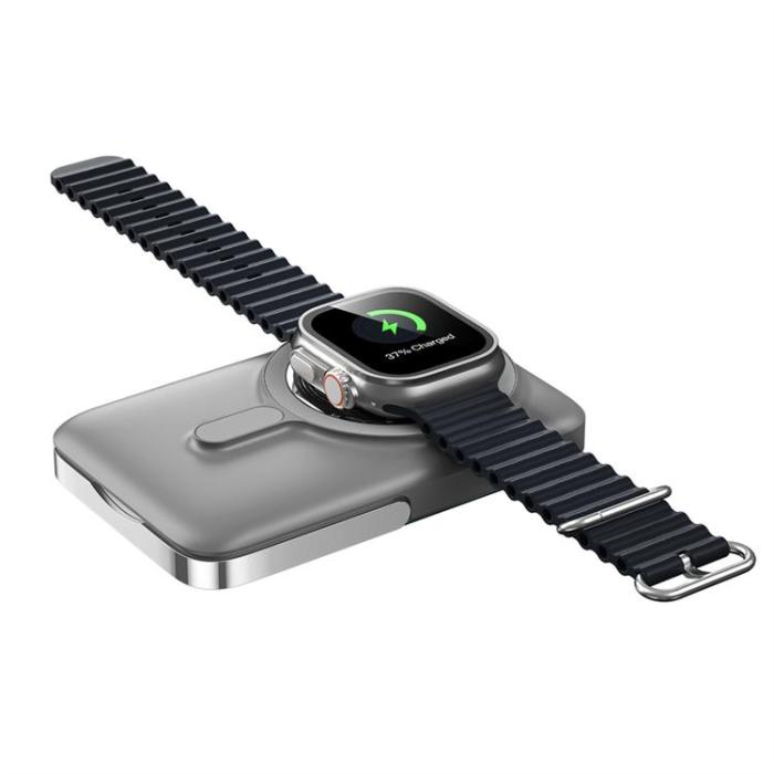 WIWU - WIWU Magnetsik Powerbank 10000 mAh 15W Elite Wi-P018 - Grå