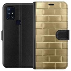 iSecrets - Plånboksfodral till OnePlus Nord N10 5G med Gyllene Murstenar