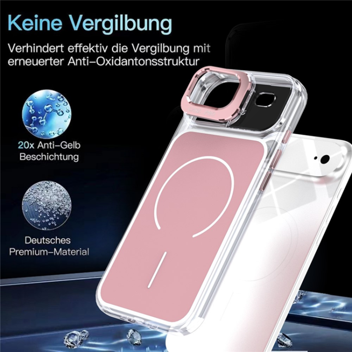 A-One Brand - iPhone Air Mobilskal MagSafe Lens Kickstand TPU + PC - Rosa