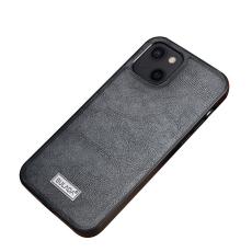 SULADA - SULADA Mobilskal till iPhone 13 Hybrid PU L&auml;der Svart 6.1 tum