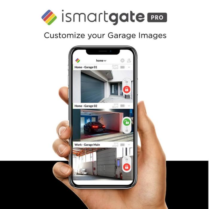 ISMARTGATE - ISMARTGATE Garageöppnare Pro 3 Portar v2.0