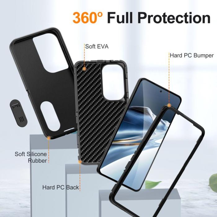 OEM - Mobilskal för Samsung Galaxy S26 Plus PC + Silikon Anti-Drop Kickstand - Svart