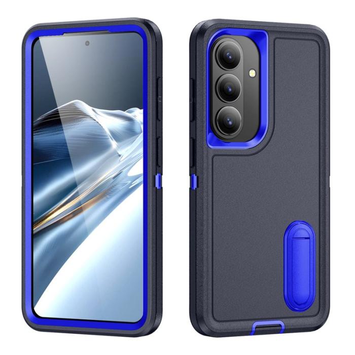 OEM - Mobilskal för Samsung Galaxy S26 Plus PC + Silikon Anti-Drop Kickstand - Svart