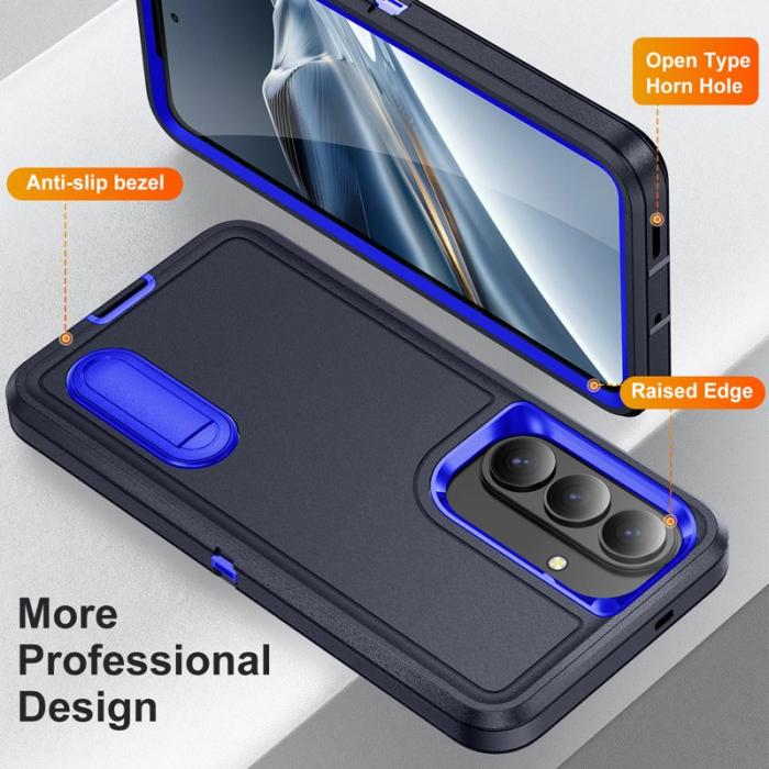 OEM - Mobilskal för Samsung Galaxy S26 Plus PC + Silikon Anti-Drop Kickstand - Svart