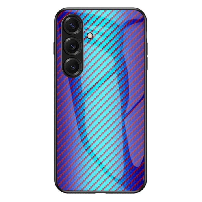 OEM - Mobilskal för Samsung Galaxy S26 Härdat glas Stöttålig - Blå Fiber