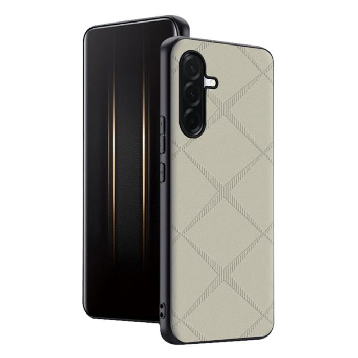 OEM - Mobilskal för Samsung Galaxy S26 TPU + Konstläder Anti-Drop - Grå