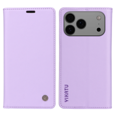 YIKATU - Yikatu iPhone 17 Pro Max Plånboksfodral Magnetic Closure - Ljuslila