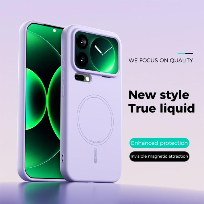 ABEEL - ABEEL Mobilskal till Xiaomi 17 Pro Max MagSafe Lila Liquid Silicone
