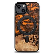 Bewood - Bewood iPhone 15 Mobilskal Magsafe Unique Orange - Svart
