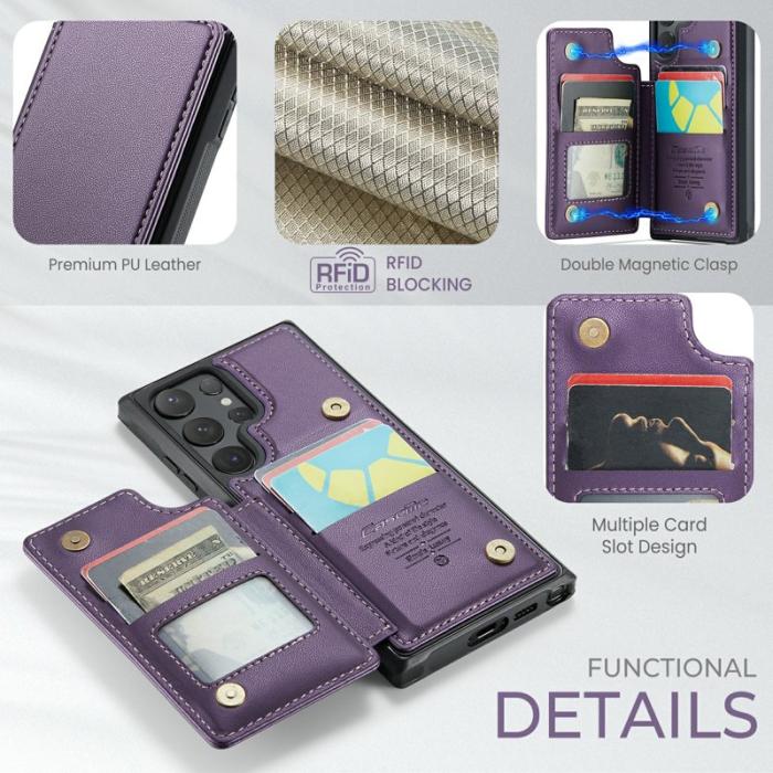 Caseme - CASEME C22 Fodral till Samsung Galaxy S24 Ultra Lila