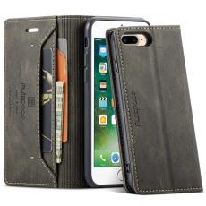 AUTSPACE - AUTSPACE A01 iPhone 6 Plus/7 Plus/8 Plus Pl&aring;nboksfodral Konstl&auml;der - Brun