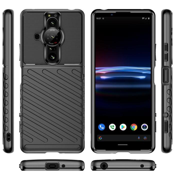 OEM - Sony Xperia Pro-I Skal Thunder Armored Flexible - Svart