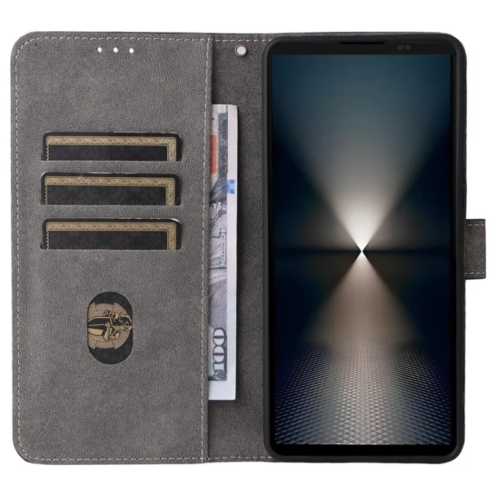 A-One Brand - Sony Xperia 1 VII Plånboksfodral RFID Kickstand med rem - Lila