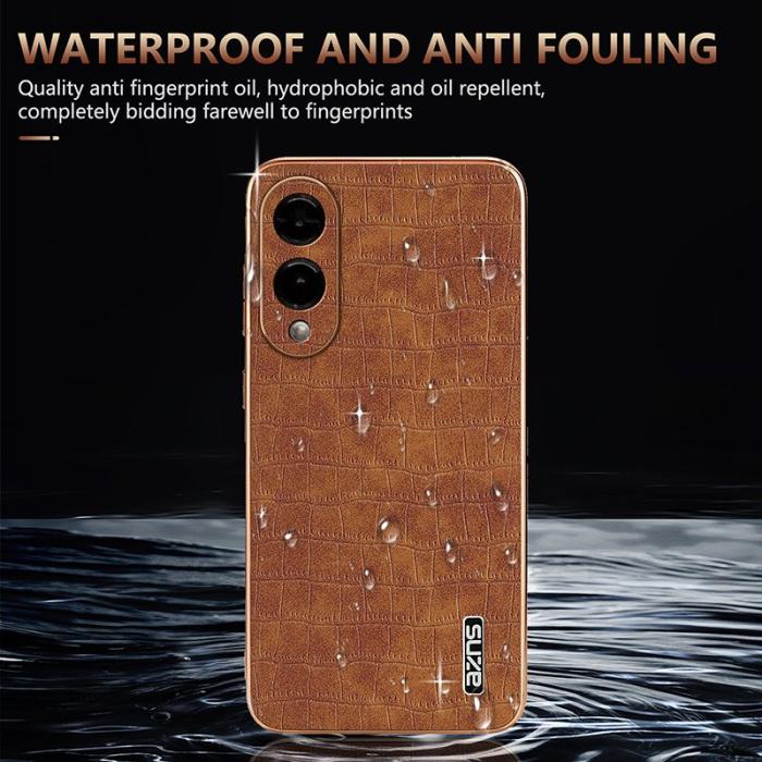 AZNS - AZNS Samsung Galaxy S25 Edge Fodral - Elektroplätering KonstLäder - Grön