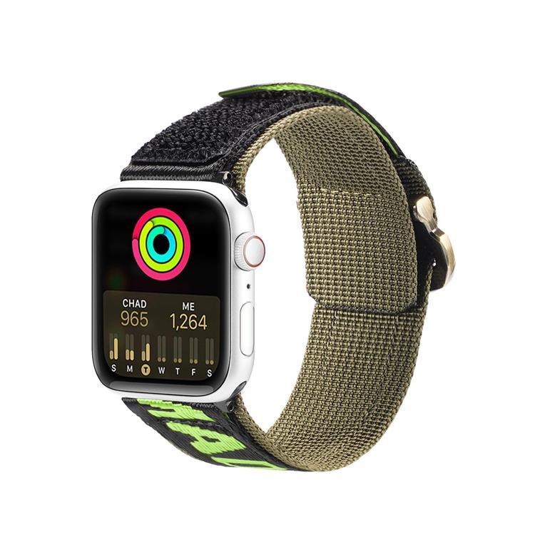 Dux Ducis Apple Watch 4/5/6/7/8/SE/Ultra (49/45/44/42mm) Armband Nylon - Grön | 5122 | AlltMobil