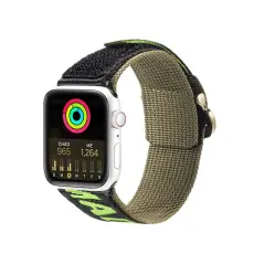 Dux Ducis - Dux Ducis Apple Watch 4/5/6/7/8/SE/Ultra (49/45/44/42mm) Armband Nylon - Gr&ouml;n