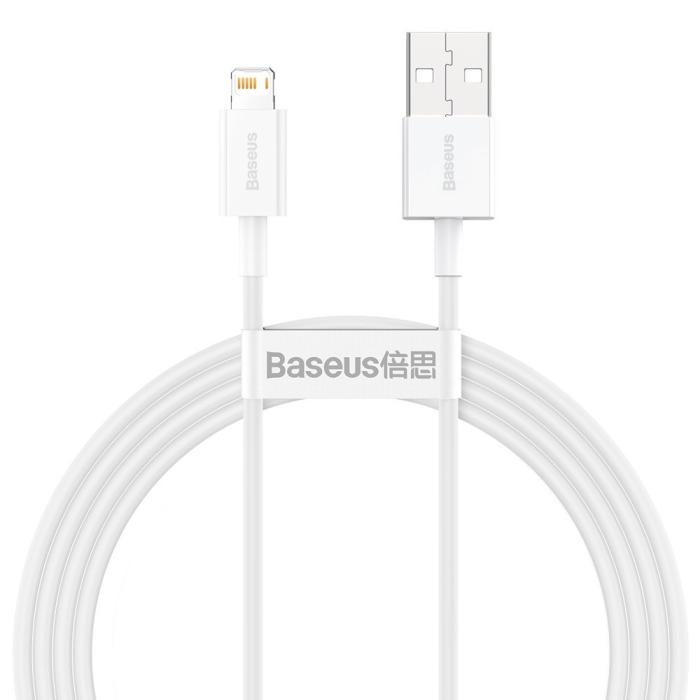 BASEUS - Baseus Superior USB-A till Lightning kabel 1.5m - Vit