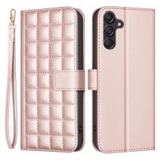 BINFEN COLOR - BINFEN COLOR f&ouml;r Samsung Galaxy A16 5G Pl&aring;nboksfodral Konstl&auml;der - Ros&eacute;guld