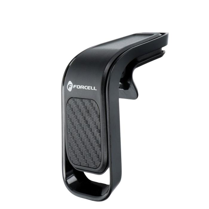 Forcell - Forcell Magnetisk Mobilhållare B060 För Luftventil F-Grip - Svart