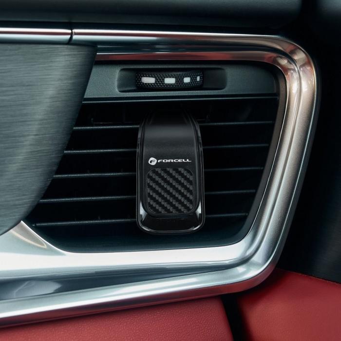 Forcell - Forcell Magnetisk Mobilhållare B060 För Luftventil F-Grip - Svart