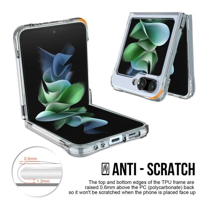 OEM - Galaxy Z Flip 5 Mobilskal Anti-drop - Transparent