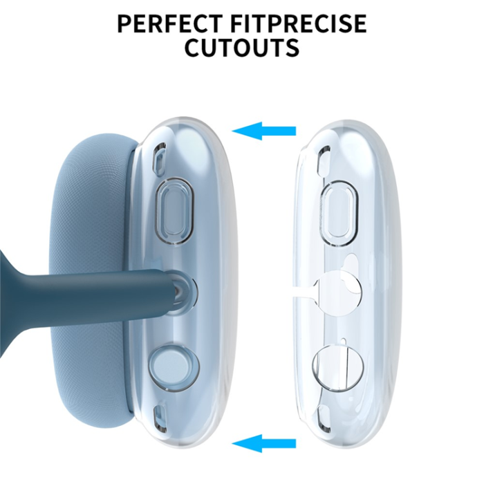 AHASTYLE - AHASTYLE AirPods Max Hörlursskal TPU PT-LC07 - Blå