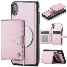 JEEHOOD - JEEHOOD J09 Fodral iPhone XS Max 6.5" RFID-Skydd - Rosa