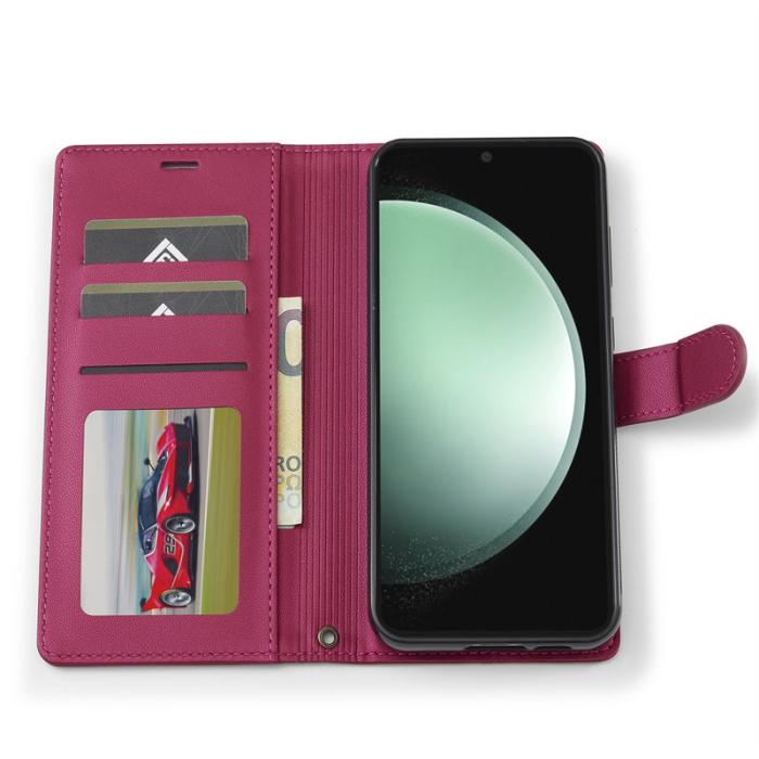 LC.imeeke - LC.IMEEKE L2 Series Samsung Galaxy A36 Plånboksfodral Konstläder - Röd