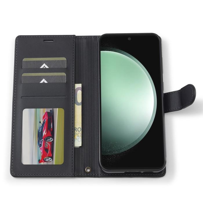 LC.imeeke - LC.IMEEKE L2 Series Samsung Galaxy A36 Plånboksfodral Konstläder - Svart
