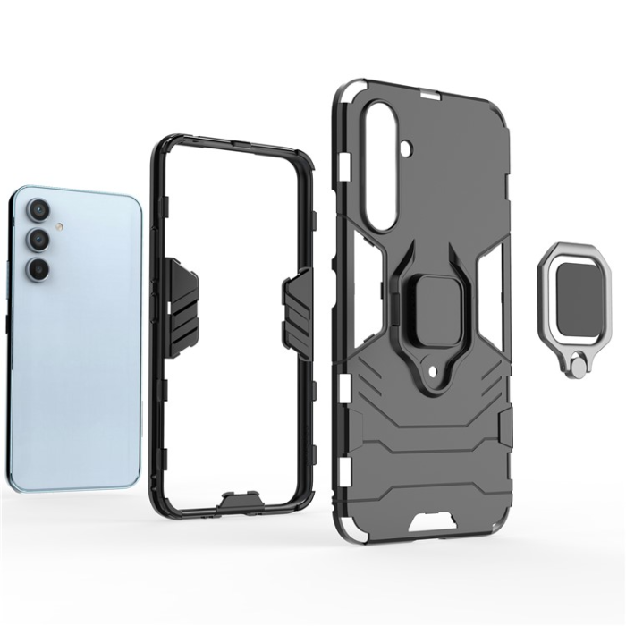 OEM - Galaxy A34 5G Mobilskal Ringhållare Kickstand - Svart