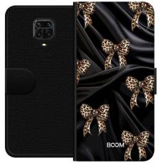 Gustaf - Pl&aring;nboksfodral till Xiaomi Redmi Note 9S med Leopard Bow