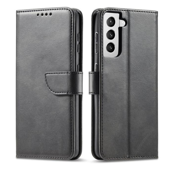 UTGATT5 - Magnet Elegant Kickstand Fodral Samsung Galaxy S21 Ultra 5G - Svart