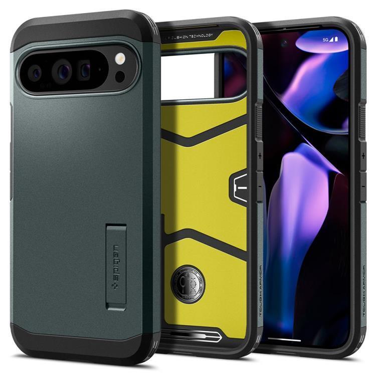 Spigen Google Pixel 9 Pro XL Mobilskal Tough Armor - Abyss Grön | 2353 | AlltMobil