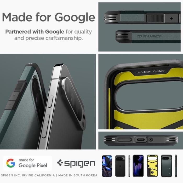 Spigen - Spigen Google Pixel 9 Pro XL Mobilskal Tough Armor - Abyss Grön