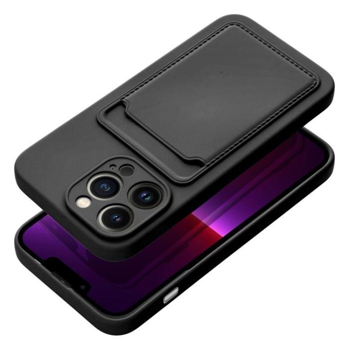 OEM - iPhone 16 Mobilskal Korthållare - Svart