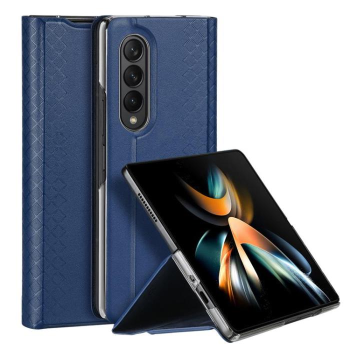 UTGATT1 - Dux Ducis Galaxy Z Fold 4 Plånboksfodral Bril Flip - Blå