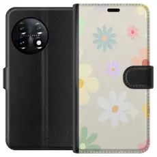 Gustaf - Pl&aring;nboksfodral till OnePlus 11 med fejdande blommor