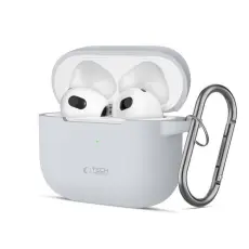 Tech-Protect - Tech-Protect Apple Airpods 3 Skal Silikon Hook - Crayon Gr&aring;