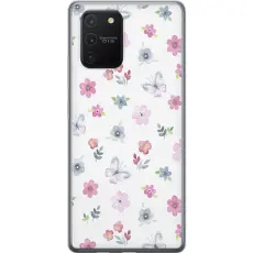 Gustaf - Mobilskal till Samsung Galaxy S10 Lite med Blommor och fj&auml;rillar