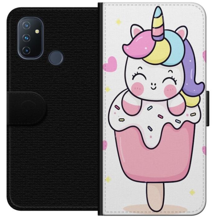 iSecrets - Plånboksfodral till OnePlus Nord N100 med Glad enhörning