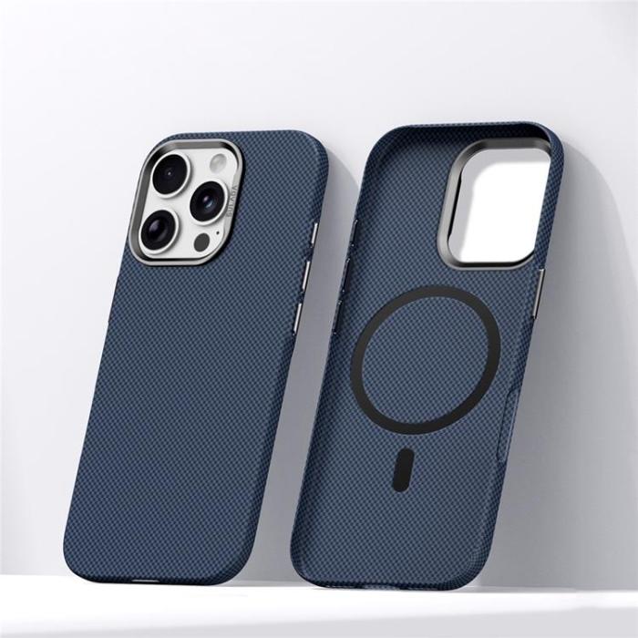 SULADA - SULADA Mobilskal till iPhone 16 Pro Max MagSafe Grid Texture - Blå