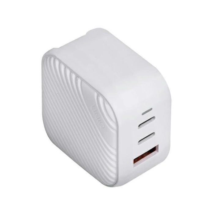 UNIQ - UNIQ Gan USB-C Snabb väggladdare 66W Verge Pro - Vit