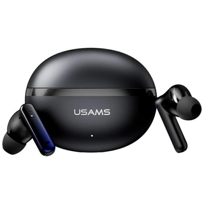 USAMS - USAMS TWS In-Ear Hörlurar Bluetooth ANC ENC Echo E02 - Svart