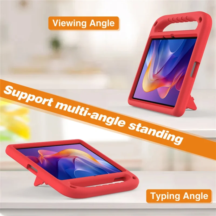 A-One Brand - Xiaomi Redmi Pad 2 Skal EVA Handgrepp Kickstand - Röd