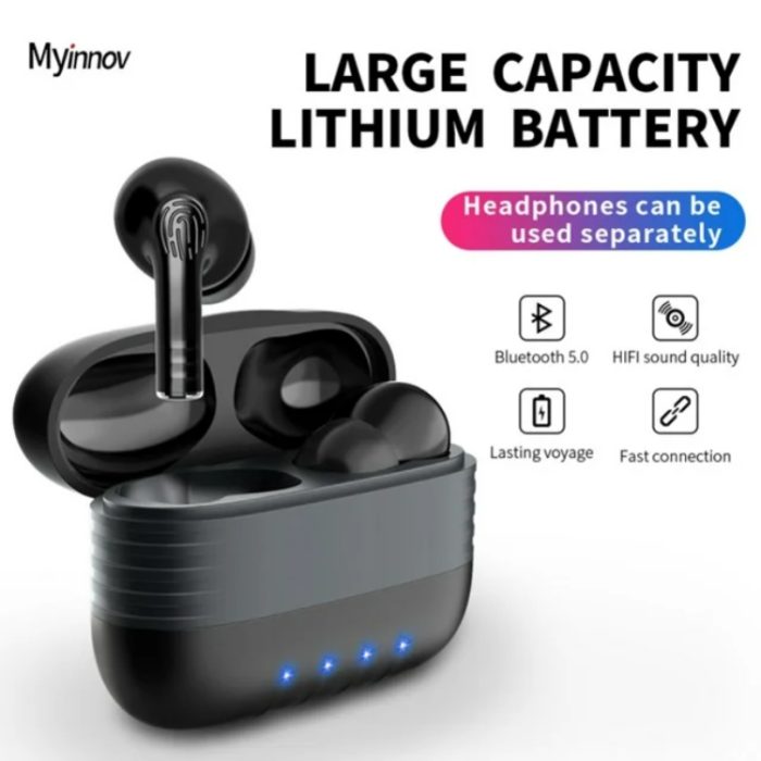 Myinnov - Myinnov M30 In-Ear Bluetooth Trådlösa Hörlurar - Svart