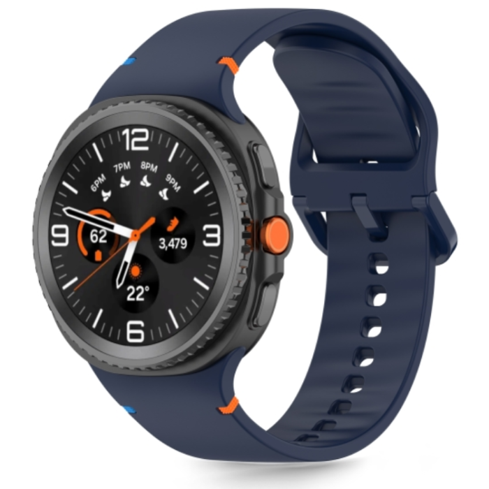 Tech-Protect - Tech-Protect Galaxy Watch 8 (40/44/46mm) Armband Silikon - Mörkblå