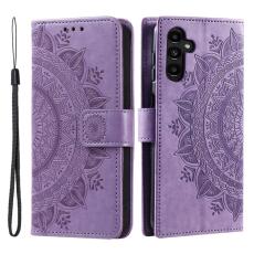 OEM - Samsung Galaxy S26 Plus Pl&aring;nboksfodral Impr. Totem Konstl&auml;der - Lila