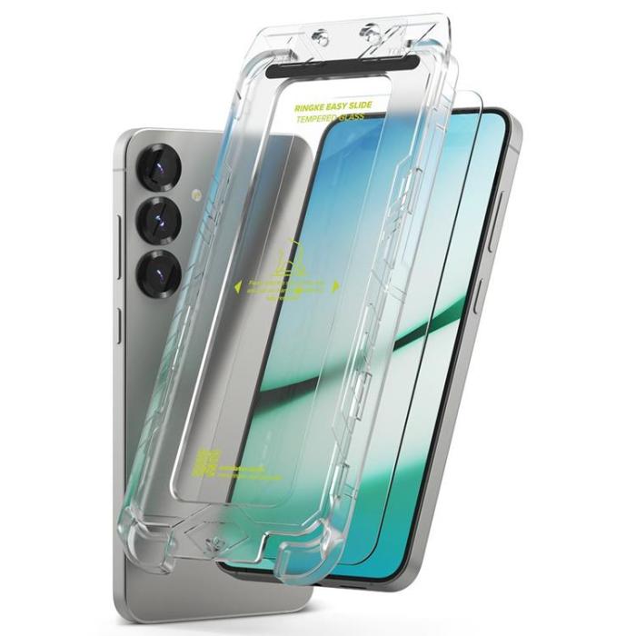 Ringke - [2-Pack] Galaxy S25 Plus Härdat Glas Skärmskydd Easy Slide