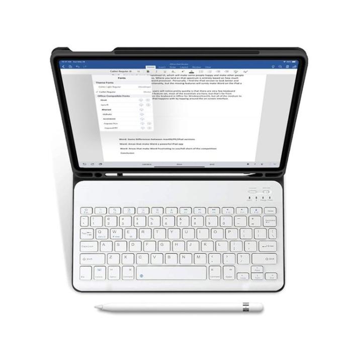 Tech-Protect - iPad 10.2 (2019/2020/2021) Fodral och Tangentbord - Svart